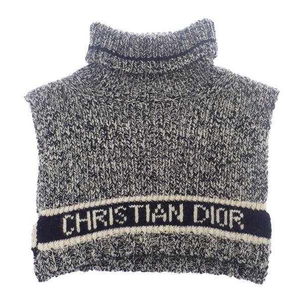 ディオール Dior タートル 11DWI316I007 ネックウォーマー ウール カシミヤ ブラック レディース【中古】【Aランク】
