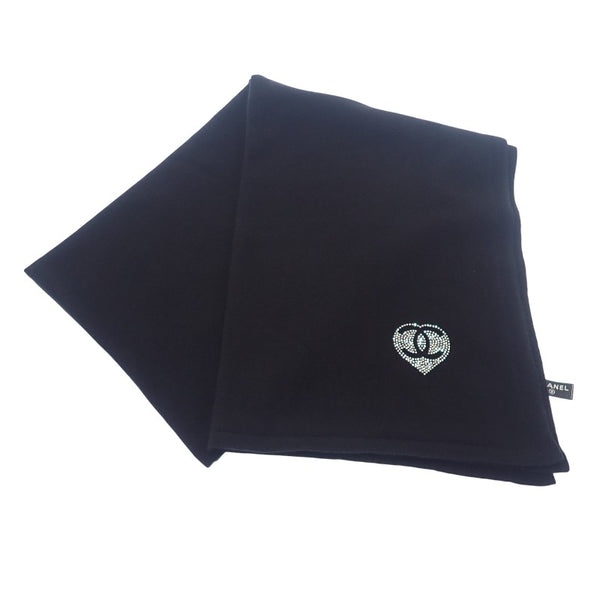 シャネル CHANEL ココマーク AAA738 B19157 94305 マフラー カシミヤ ブラック レディース【中古】【Aランク】