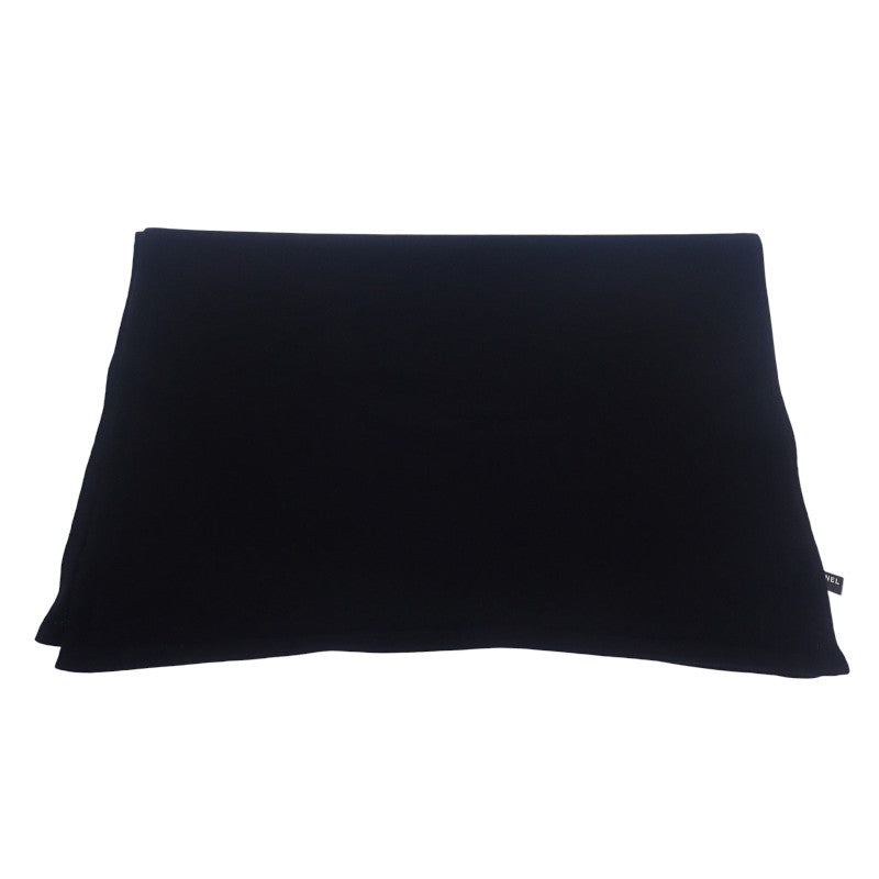 シャネル CHANEL ココマーク AAA738 B19157 94305 マフラー カシミヤ ブラック レディース【中古】【Aランク】