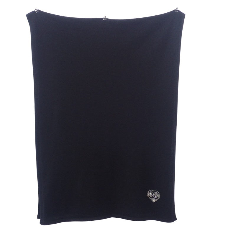 シャネル CHANEL ココマーク AAA738 B19157 94305 マフラー カシミヤ ブラック レディース【中古】【Aランク】