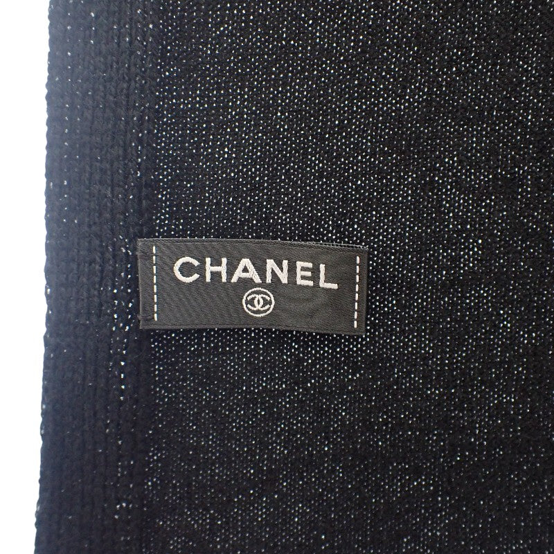 シャネル CHANEL ココマーク AAA738 B19157 94305 マフラー カシミヤ ブラック レディース【中古】【Aランク】