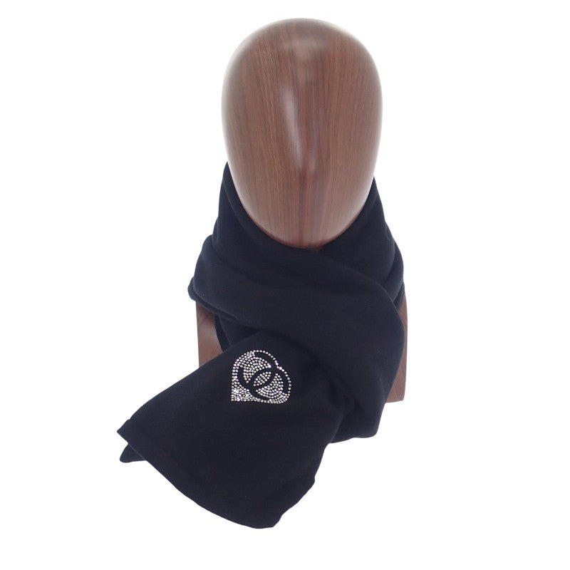 シャネル CHANEL ココマーク AAA738 B19157 94305 マフラー カシミヤ ブラック レディース【中古】【Aランク】