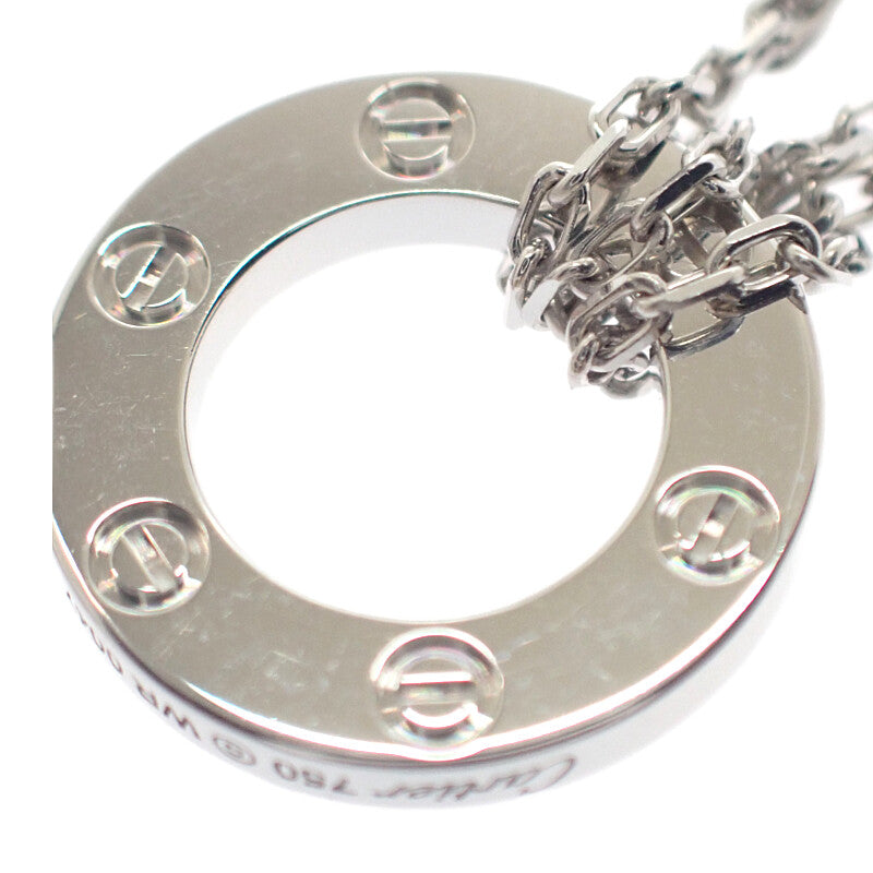 カルティエ CARTIER ラブ サークル B7219400 ネックレス K18ホワイトゴールド ダイヤモンド レディース【中古】【Aランク】