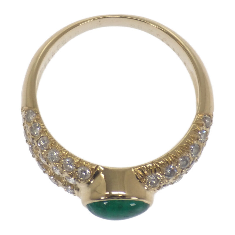 その他 otherメレリオ・ディ・メレー MELLERIO dits MELLER エメラルド 14号 リング K18イエローゴールド グリーン エメラルド ダイヤモンド レディース【中古】【Aランク】