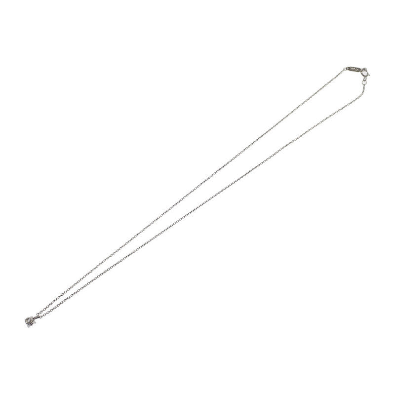 ティファニー TIFFANY&Co. ソリティアペンダント ネックレス Pt950プラチナ ダイヤモンド レディース【中古】【Aランク】