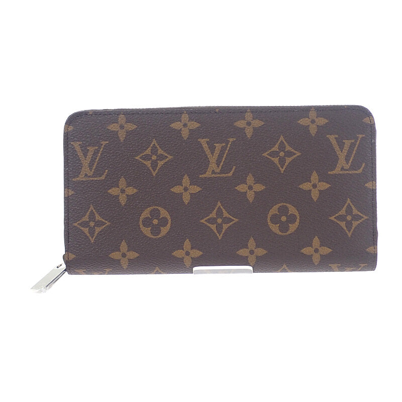 ルイヴィトン LOUIS VUITTON ジッピーウォレット 日本限定 M27029 モノグラム 長財布 シルバー レディース メンズ【中古】【Sランク】