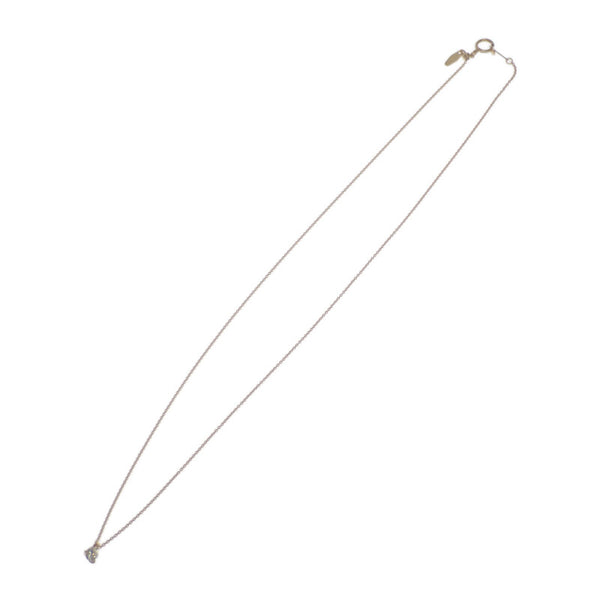 デザインジュエリー 1粒ダイヤ ネックレス K18イエローゴールド ダイヤモンド レディース【中古】【Aランク】