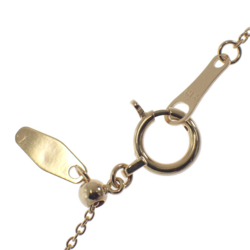 デザインジュエリー 1粒ダイヤ ネックレス K18イエローゴールド ダイヤモンド レディース【中古】【Aランク】