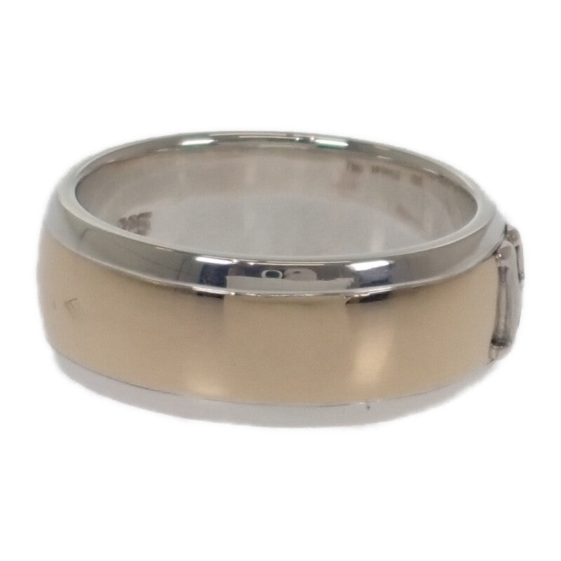 エルメス HERMES Hロゴ 15号 リング シルバー925 K18イエローゴールド レディース メンズ【中古】【Aランク】