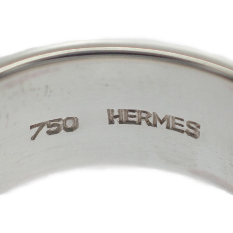 エルメス HERMES Hロゴ 15号 リング シルバー925 K18イエローゴールド