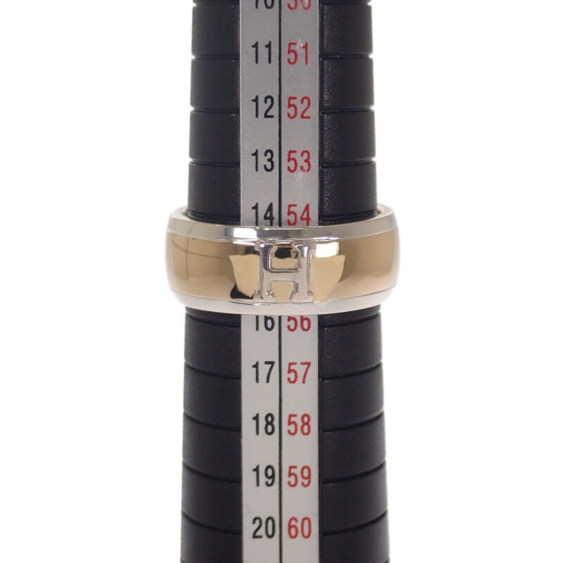 エルメス HERMES Hロゴ 15号 リング シルバー925 K18イエローゴールド レディース メンズ【中古】【Aランク】