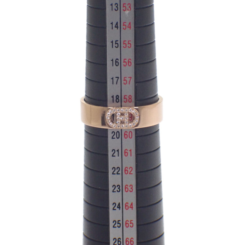 エルメス HERMES Hダンクル PM 19号 H115601B リング K18ピンクゴールド ダイヤモンド レディース【中古】【Aランク】