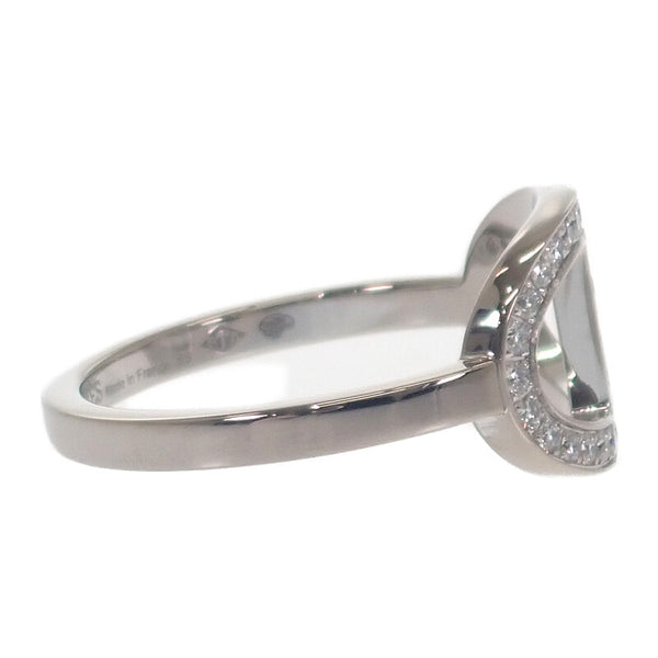 エルメス HERMES シェーヌ・ダンクル・コントゥール MM 13号 H122605B リング K18ホワイトゴールド K18WG ダイヤモンド レディース【中古】【Aランク】