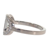 エルメス HERMES シェーヌ・ダンクル・コントゥール MM 13号 H122605B リング K18ホワイトゴールド K18WG ダイヤモンド レディース【中古】【Aランク】