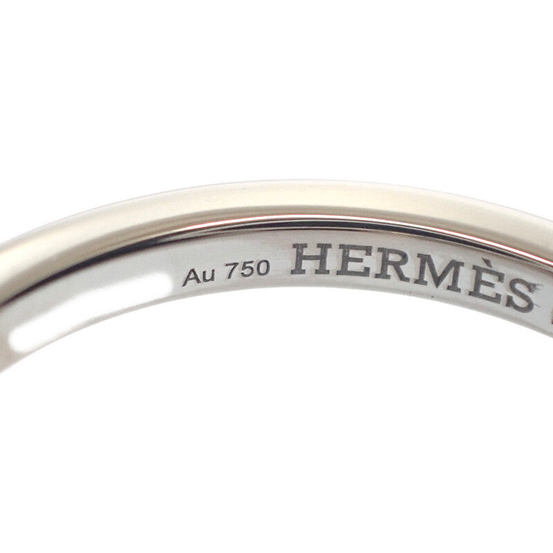 エルメス HERMES シェーヌ・ダンクル・コントゥール MM 13号 H122605B リング K18ホワイトゴールド K18WG ダイヤモンド レディース【中古】【Aランク】