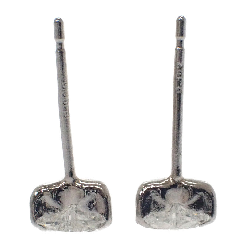 デザインジュエリー ハートシェイプ ピアス Pt900プラチナ ダイヤモンド レディース【中古】【Aランク】