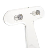 デザインジュエリー 1粒ダイヤ スタッドピアス ピアス Pt900プラチナ ダイヤモンド レディース【中古】【Aランク】