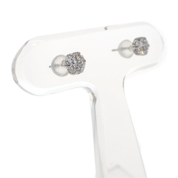 デザインジュエリー 1粒ダイヤ スタッドピアス ピアス Pt900プラチナ ダイヤモンド レディース【中古】【Aランク】