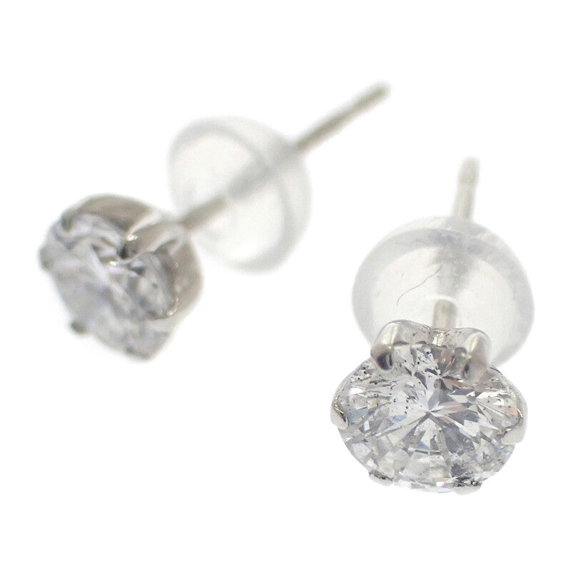 デザインジュエリー 1粒ダイヤ スタッドピアス ピアス Pt900プラチナ ダイヤモンド レディース【中古】【Aランク】