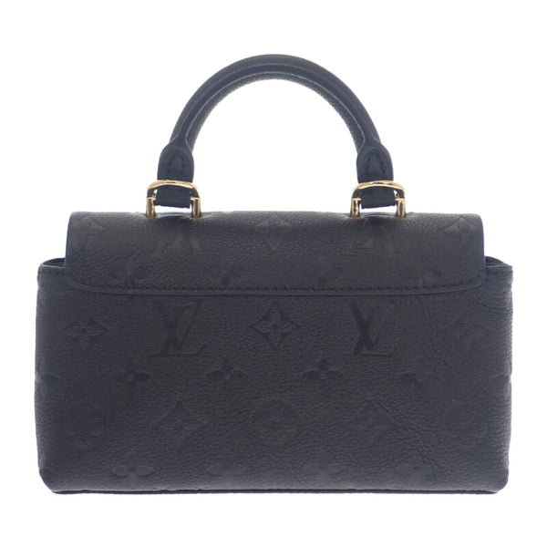 ルイヴィトン LOUIS VUITTON ナノマドレーヌ M12144 2WAYバッグ ハンドバッグ ショルダーバッグ モノグラムアンプラント ブラック ゴールド金具 レディース【中古】【Aランク】