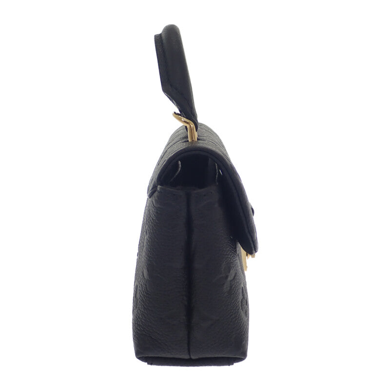 ルイヴィトン LOUIS VUITTON ナノマドレーヌ M12144 2WAYバッグ ハンドバッグ ショルダーバッグ モノグラムアンプラント ブラック ゴールド金具 レディース【中古】【Aランク】