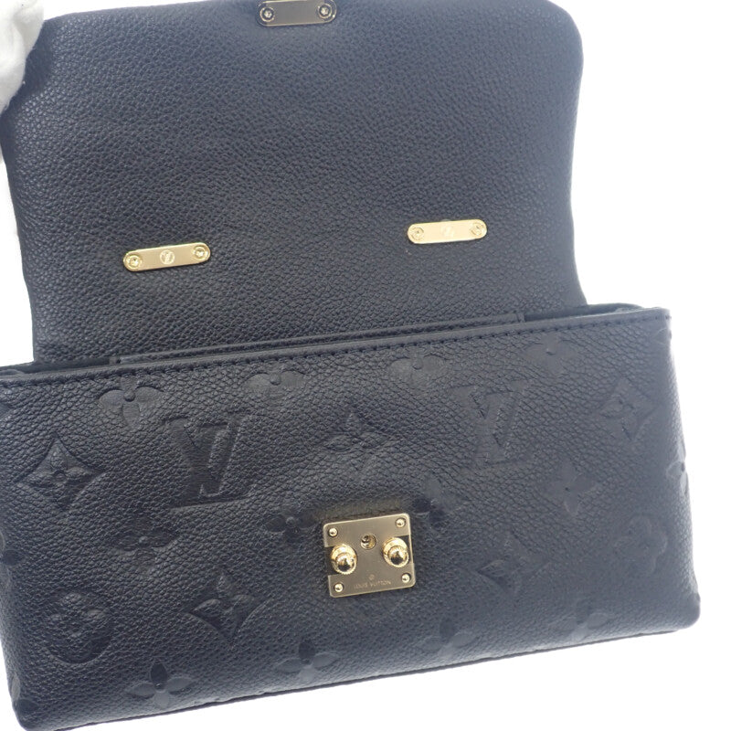 ルイヴィトン LOUIS VUITTON ナノマドレーヌ M12144 2WAYバッグ ハンドバッグ ショルダーバッグ モノグラムアンプラント ブラック ゴールド金具 レディース【中古】【Aランク】