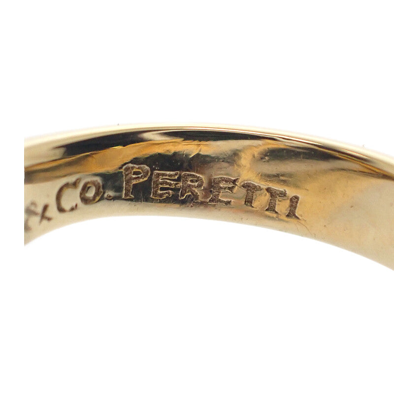 ティファニー TIFFANY&Co. エルサ ペレッティ オープンハート 9号 リング K18イエローゴールド レディース【中古】【Aランク】