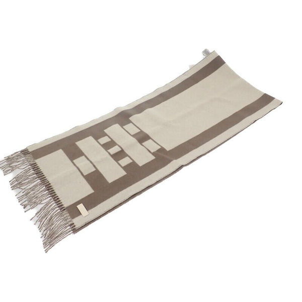 エルメス HERMES コンクール H259158S 03 マフラー カシミヤ アイボリー ブラウン イヴォワール / ピュス レディース メンズ ユニセックス【中古】【Aランク】