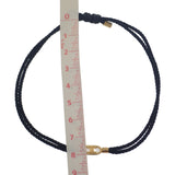 セリーヌ CELINE マイヨントリオンフ コードビーチ ブレスレット メタル ブラック ゴールド レディース【中古】【Aランク】