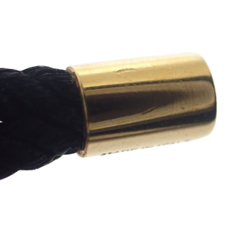 セリーヌ CELINE マイヨントリオンフ コードビーチ ブレスレット メタル ブラック ゴールド レディース【中古】【Aランク】