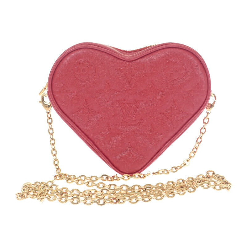 ルイヴィトン LOUIS VUITTON ハートオンチェーン ポーチ M80837