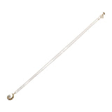 三日月モチーフ ネックレス K18イエローゴールド ダイヤモンド レディース【中古】【Aランク】