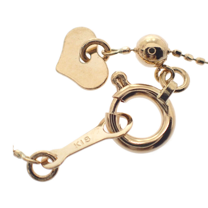 三日月モチーフ ネックレス K18イエローゴールド ダイヤモンド レディース【中古】【Aランク】