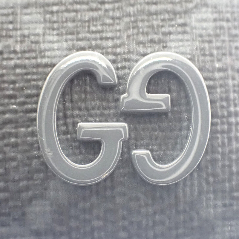 GUCCI Bi-color GG 768248 FACQC 1048 Card Case GG Supreme Canvas Black Men's Women's [Used] [A Rank]