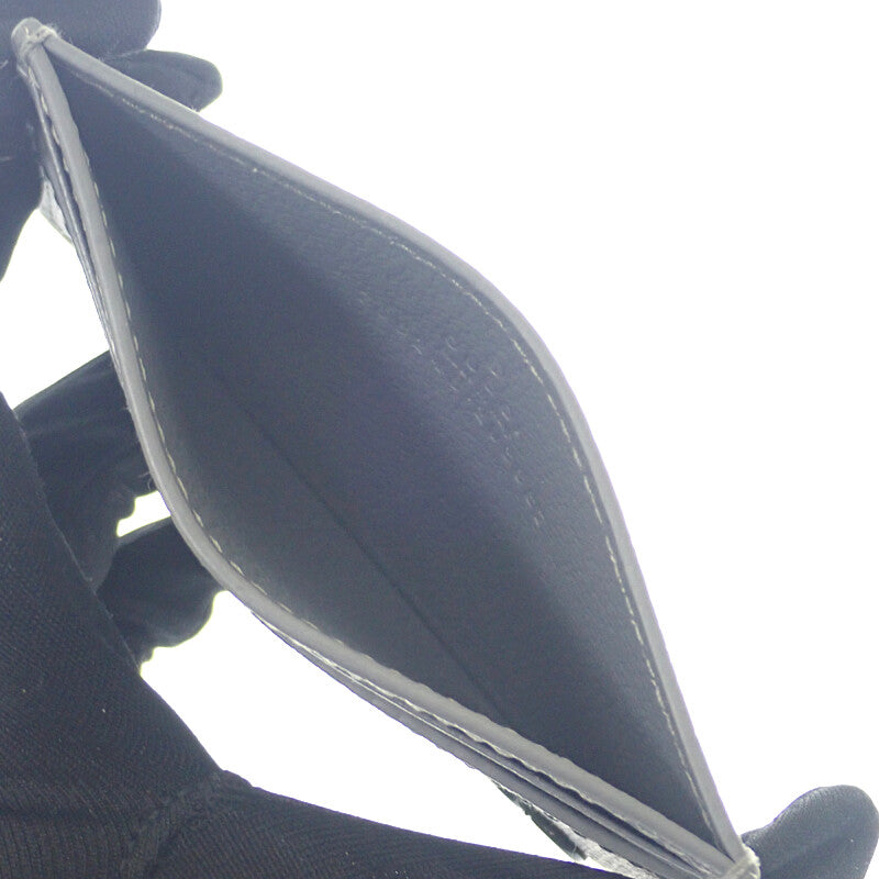 グッチ GUCCI バイカラーGG 768248 FACQC 1048 カードケース GGスプリームキャンバス ブラック メンズ レディース【中古】【Aランク】