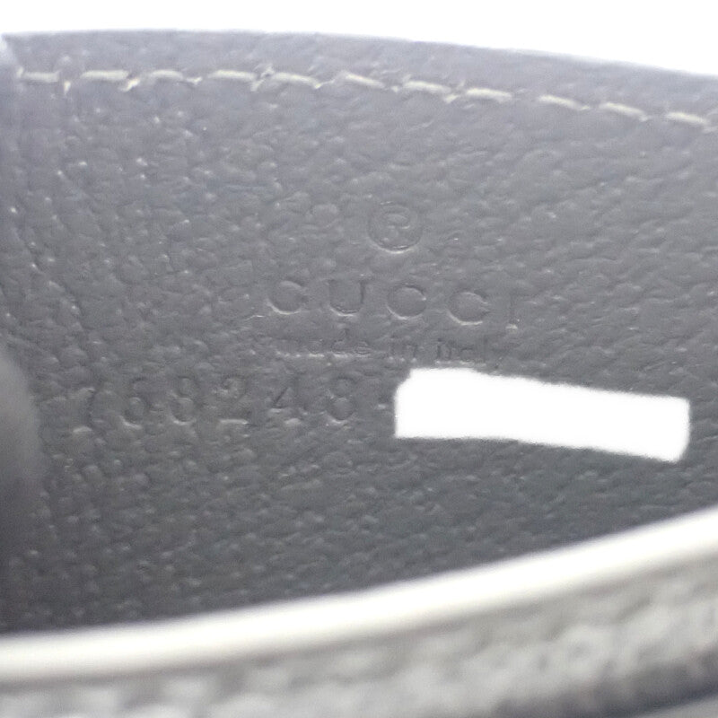 グッチ GUCCI バイカラーGG 768248 FACQC 1048 カードケース GGスプリームキャンバス ブラック メンズ レディース【中古】【Aランク】
