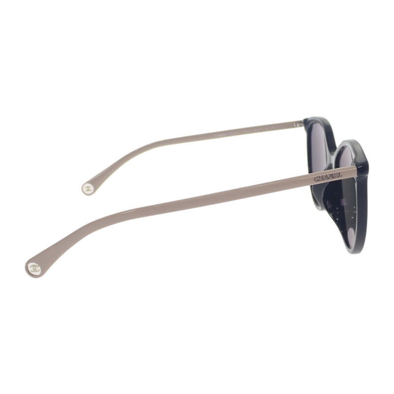 シャネル CHANEL PANTOS SUNGLASSES 5448-A サングラス プラスチック ブラック グレー シルバー金具 レディース【中古】【Aランク】