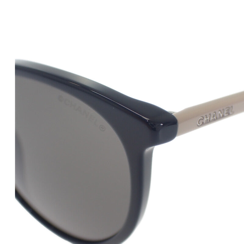 シャネル CHANEL PANTOS SUNGLASSES 5448-A サングラス プラスチック ブラック グレー シルバー金具 レディース【中古】【Aランク】