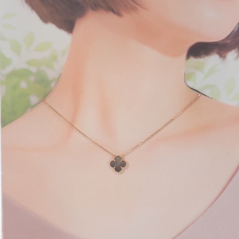 ヴァンクリーフ＆アーペル Van Cleef & Arpels ヴィンテージアルハンブラ VCARP4KK00 ネックレス K18ピンクゴールド グレーマザーオブパール レディース【中古】【Aランク】