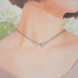 ティファニー TIFFANY&Co. ラージ ダブル リンク ペンダント 63104337 ネックレス シルバー925 レディース メンズ【中古】【Aランク】