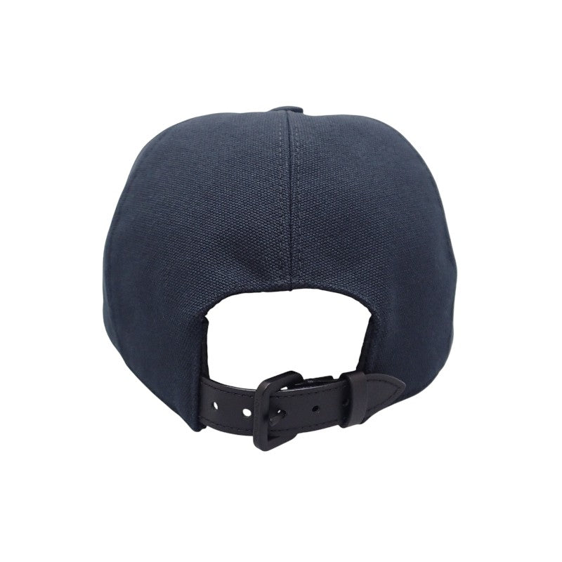 ルイヴィトン LOUIS VUITTON アエログラム M77125 キャップ コットン レザー キュプラ ブラック メンズ【中古】【Aランク】