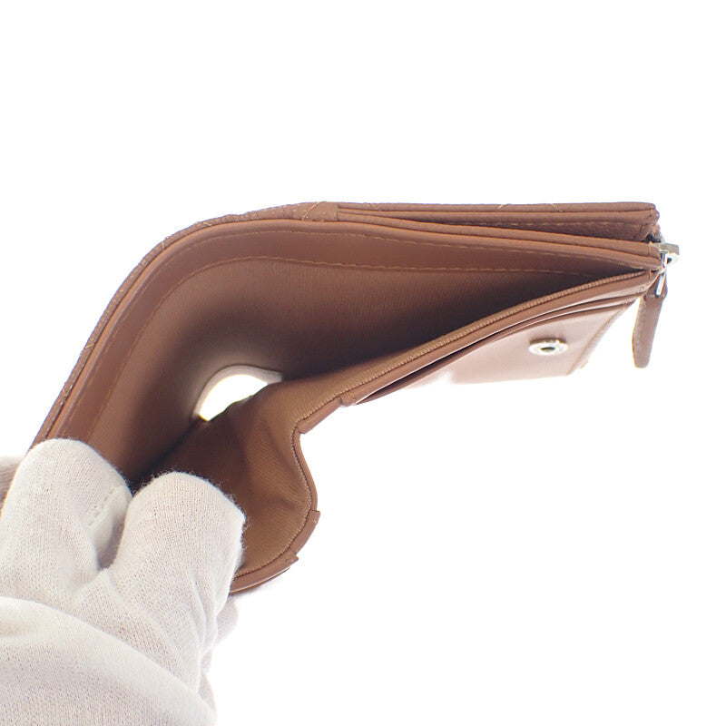 シャネル CHANEL クラシック スモールウォレット AP3388 コインケース グレインカーフレザー キャビアスキン キャメル シルバー金具 レディース【中古】【Aランク】