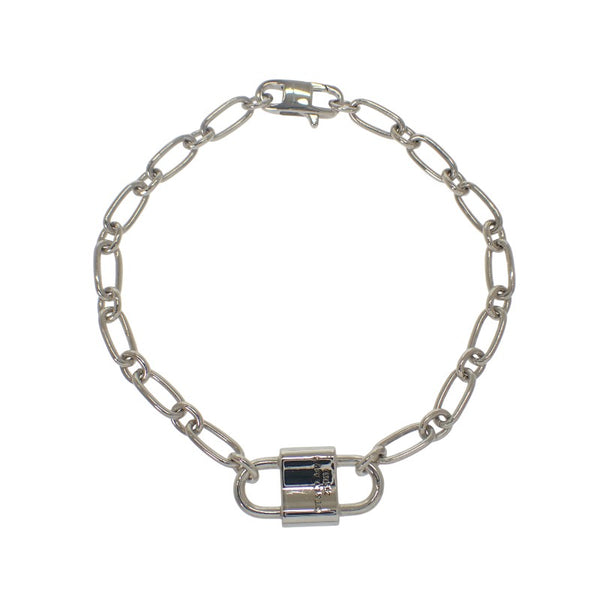 ティファニー TIFFANY&Co. スモール ダブル ロック 73248752 ブレスレット シルバー925 レディース メンズ【中古】【ABランク】