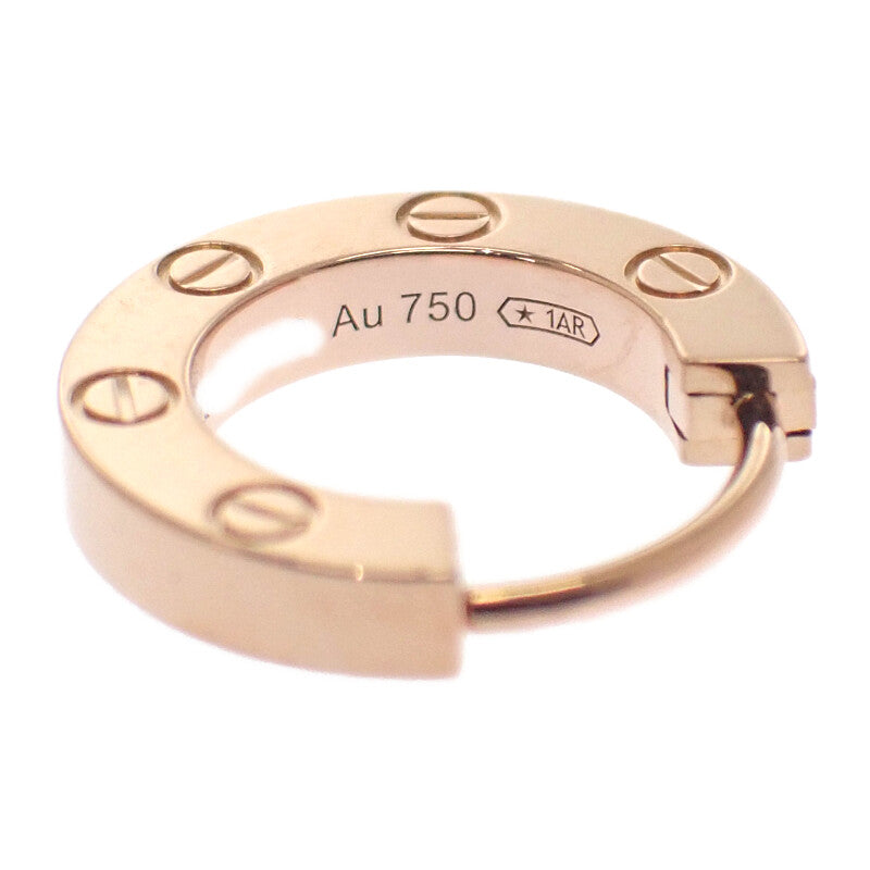 カルティエ CARTIER Love シングル オンライン限定 B8301422 イヤリング K18ピンクゴールド レディース【中古】【Aランク】