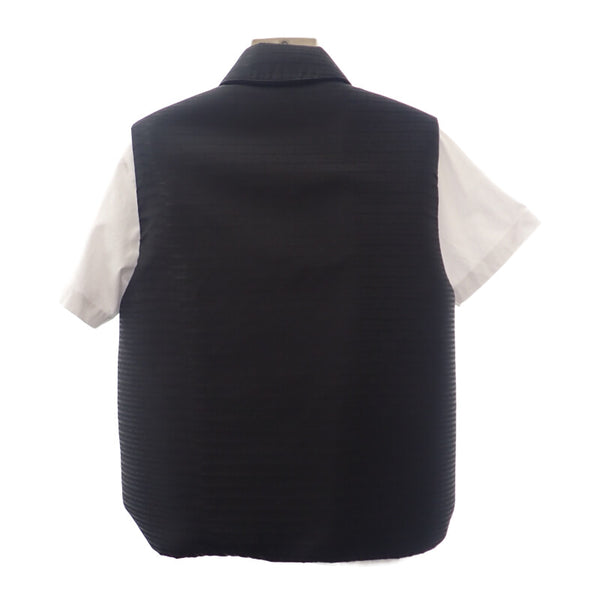 プラダ PRADA Re-Nylon 40 291998_S212_11FC ダウンベスト ナイロン ブラック シルバー金具 レディース【中古】【Aランク】