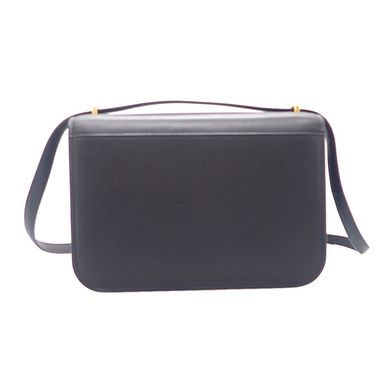 ロエベ LOEWE ゴヤ バッグ ミディアム A896N01X03 ショルダーバッグ カーフ ブラック ゴールド金具 レディース【中古】【ABランク】