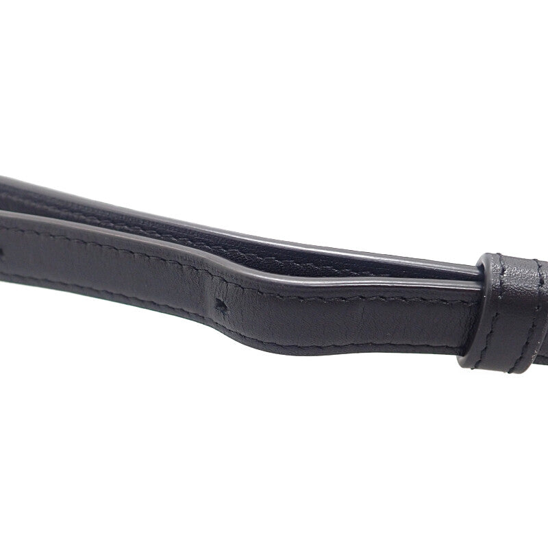 ロエベ LOEWE ゴヤ バッグ ミディアム A896N01X03 ショルダーバッグ カーフ ブラック ゴールド金具 レディース【中古】【ABランク】