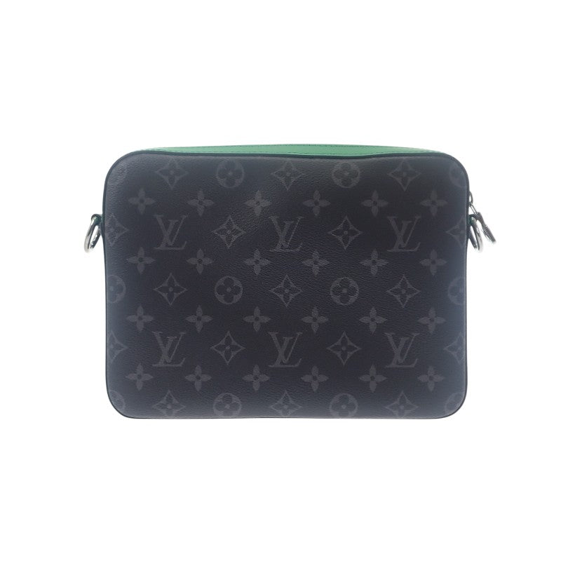 ルイヴィトン LOUIS VUITTON トリオ メッセンジャー M26052 ショルダーバッグ モノグラムエクリプスキャンバス ブラック バンブーグリーン メンズ【中古】【Aランク】