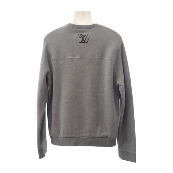 ルイヴィトン LOUIS VUITTON スクエアード LVスウェットシャツ L HJY13WUYR 1A7X6Z スウェット コットン グレー メンズ【中古】【ABランク】