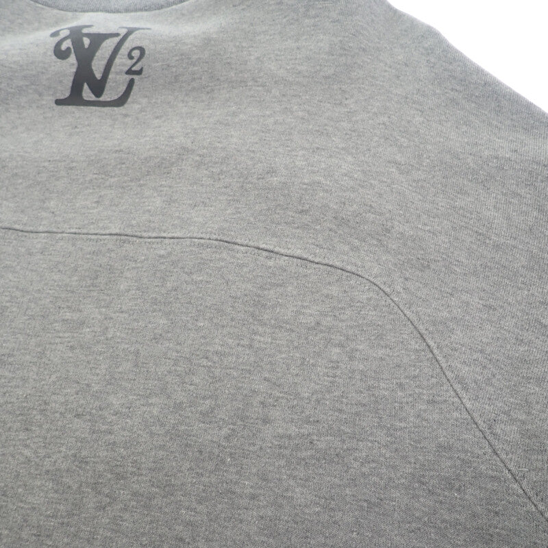 ルイヴィトン LOUIS VUITTON スクエアード LVスウェットシャツ L HJY13WUYR 1A7X6Z スウェット コットン グレー メンズ【中古】【ABランク】